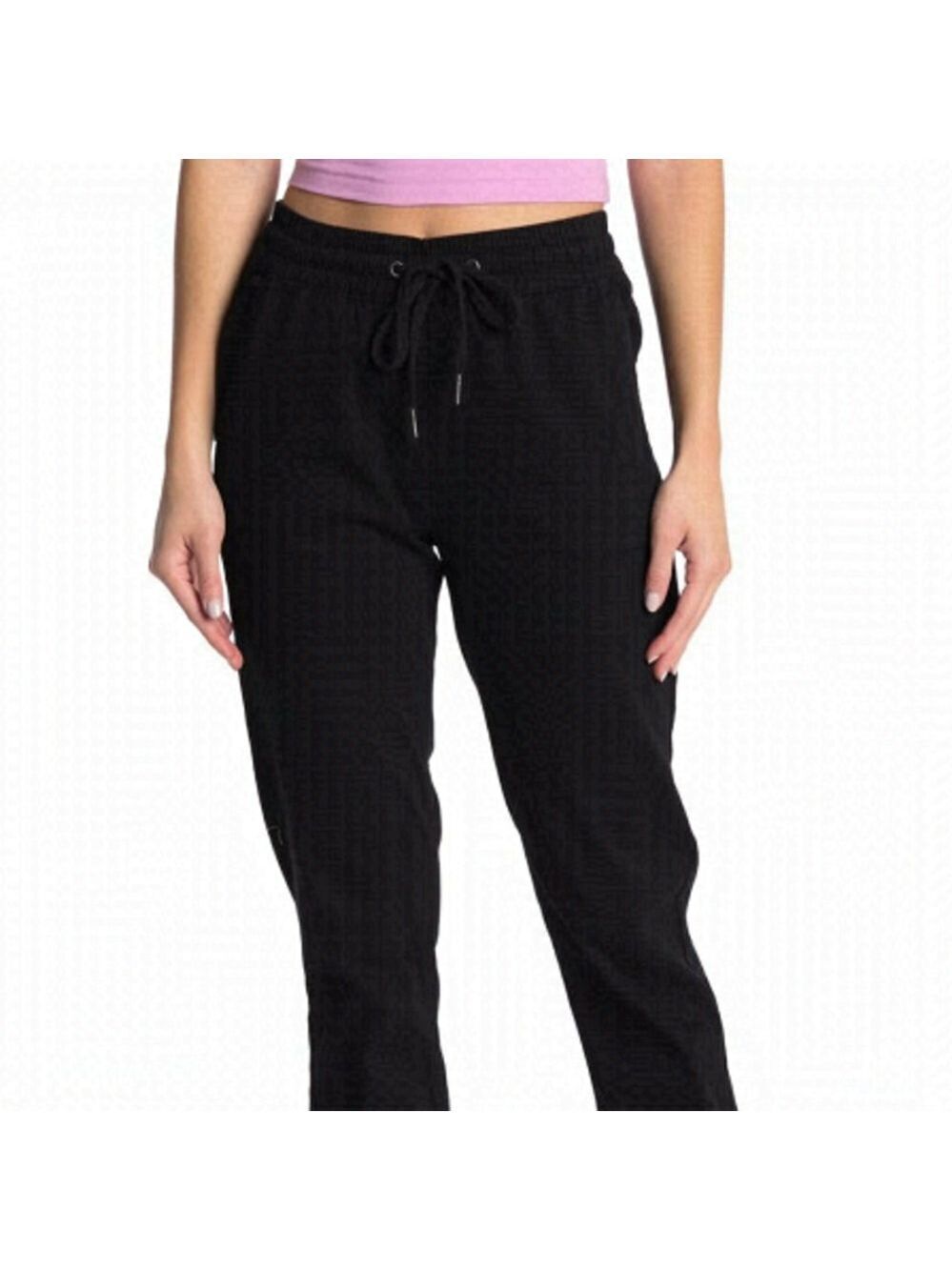 𝅺RDI Bnwot Waffle Joggers New Stretch Drawstring Black Pants